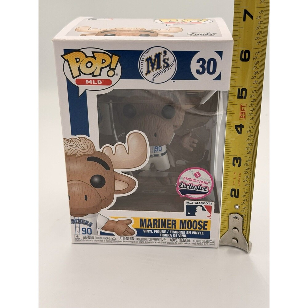 Funko Pop MLB Mariner Moose #30 White Uniform T-Mobile Park Exclusive Mariners - Picture 7 of 7